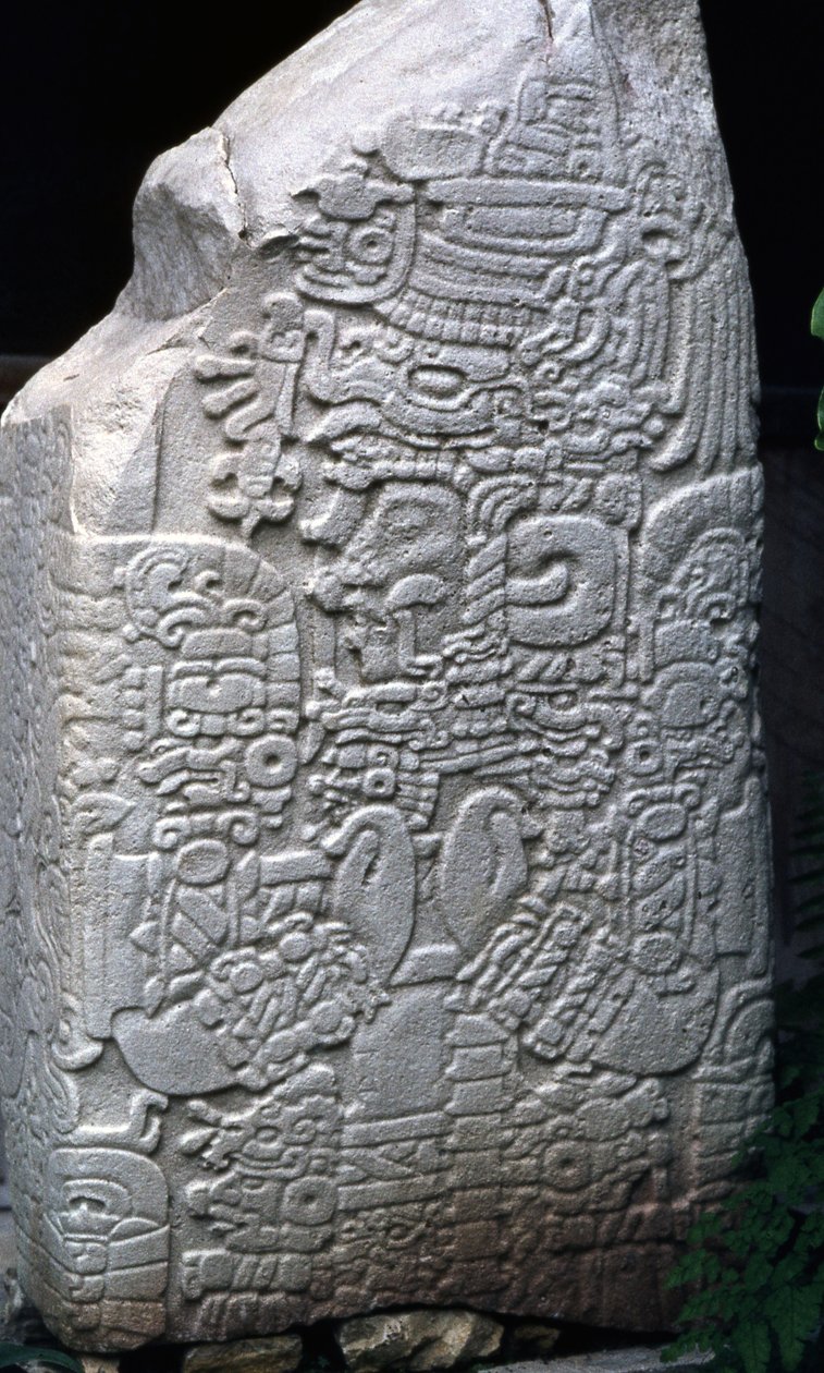 Tikal Stela 2, Early Classic Period 300-600 AD  by Mayan