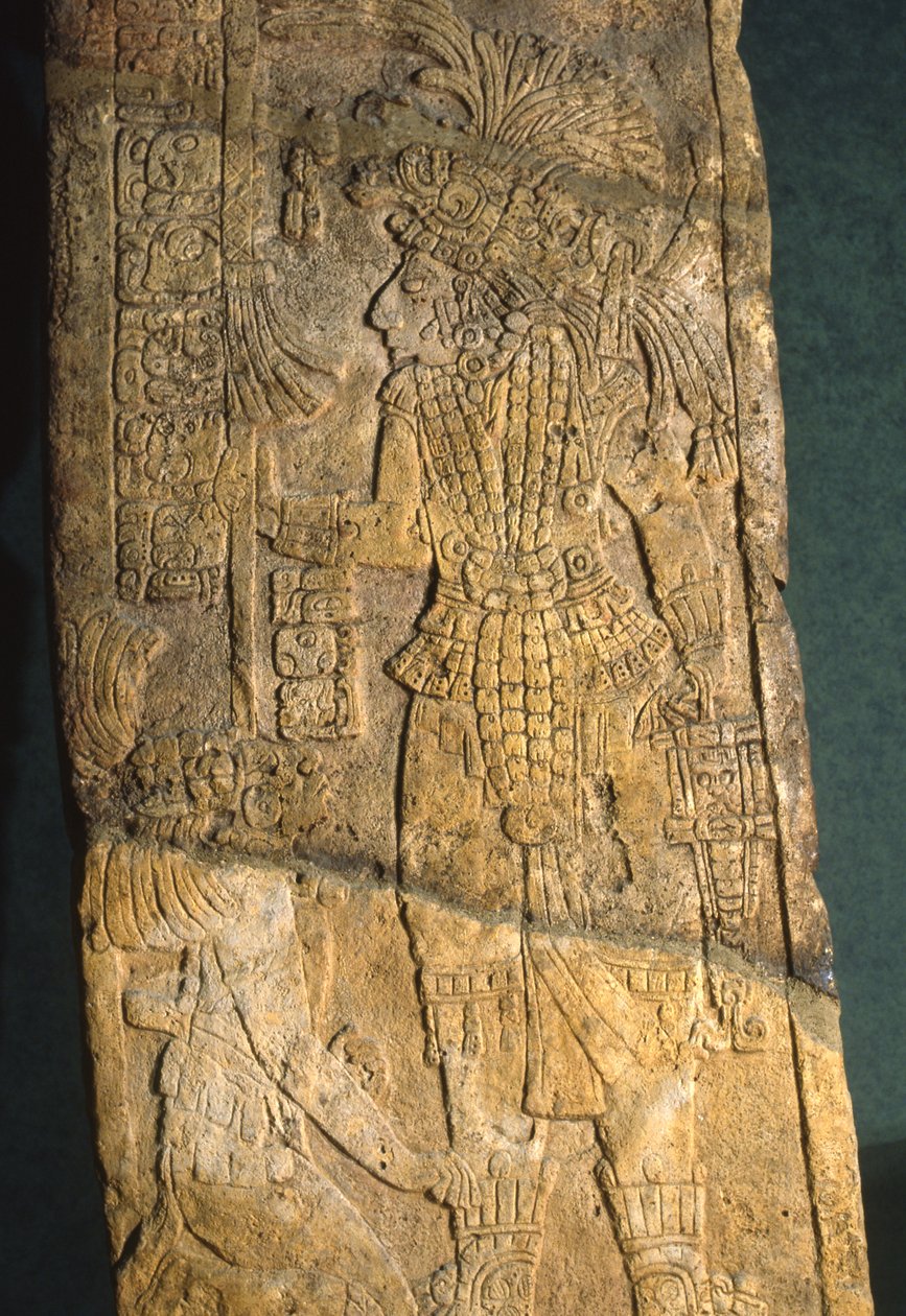 Yaxchilan, Stela 18, Geç Klasik Dönem MS 600-900 by Mayan