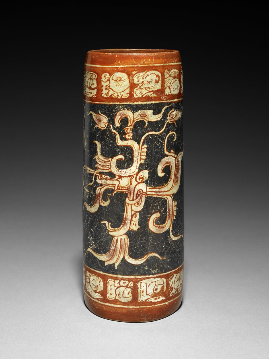 Animasyonlu İncir Bitkili Gemi, MS 600-900 (kaymalı toprak kap) by Mayan