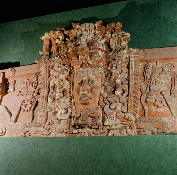 Mimari Maske, Campeche, Yucatan Yarımadası, Meksika (sıva) by Mayan Mayan
