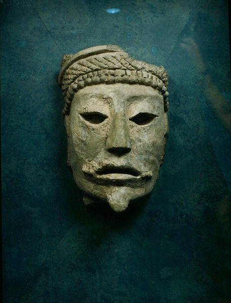 Cenaze Maskesi, Comalcalco, Tabasco, Meksika (sıva) by Mayan Mayan