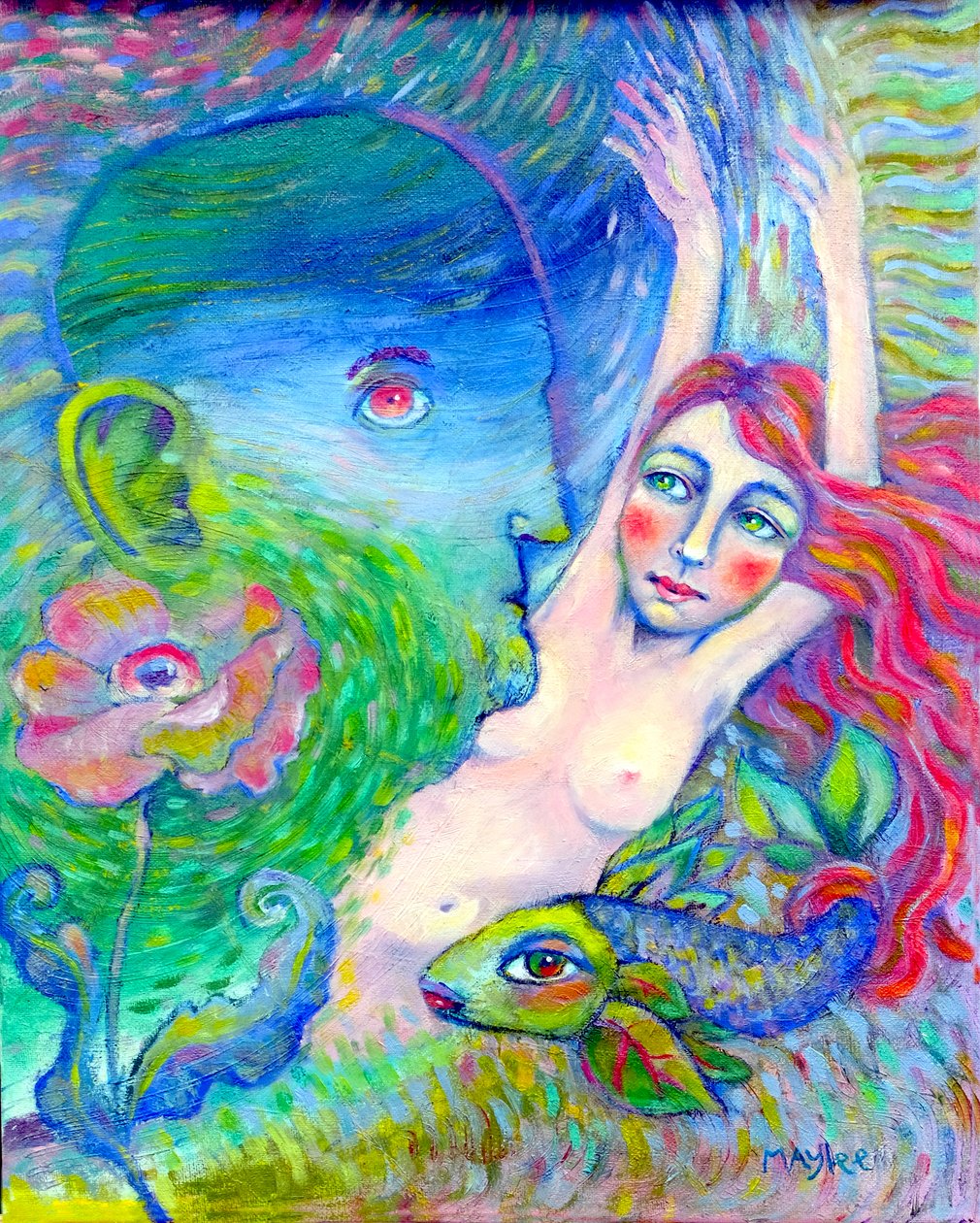 Kayıtsızlık, Mart 2021 (yağlı boya) by Maylee Christie