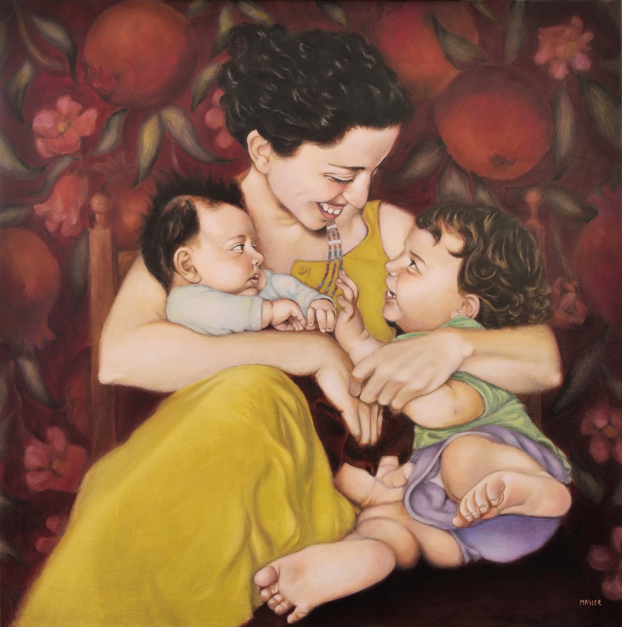 Nane, 2022 (tuval üzerine yağlı boya) by Maylee Christie