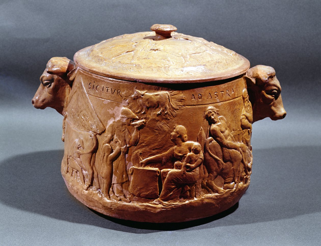 Pot au feu, 1896 (pişmiş toprak) by Megret