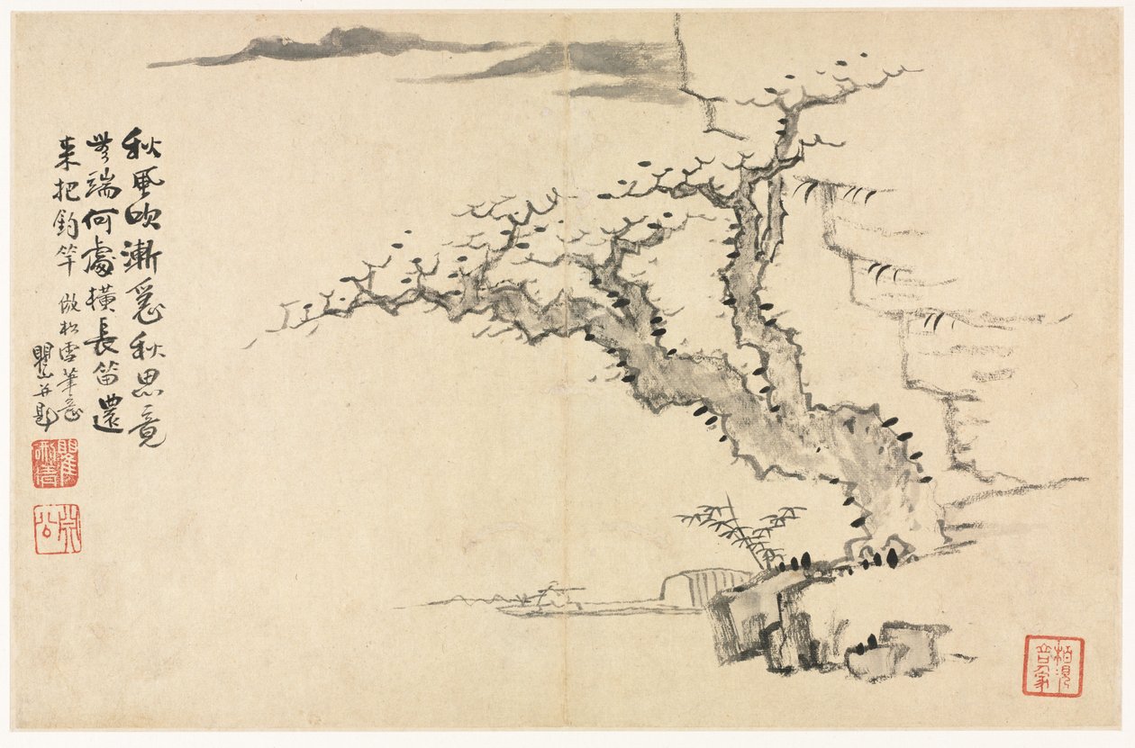 Eski Ustalardan Sonra Çeşitli Tarzlarda Manzaralar, 1690. by Mei Qing