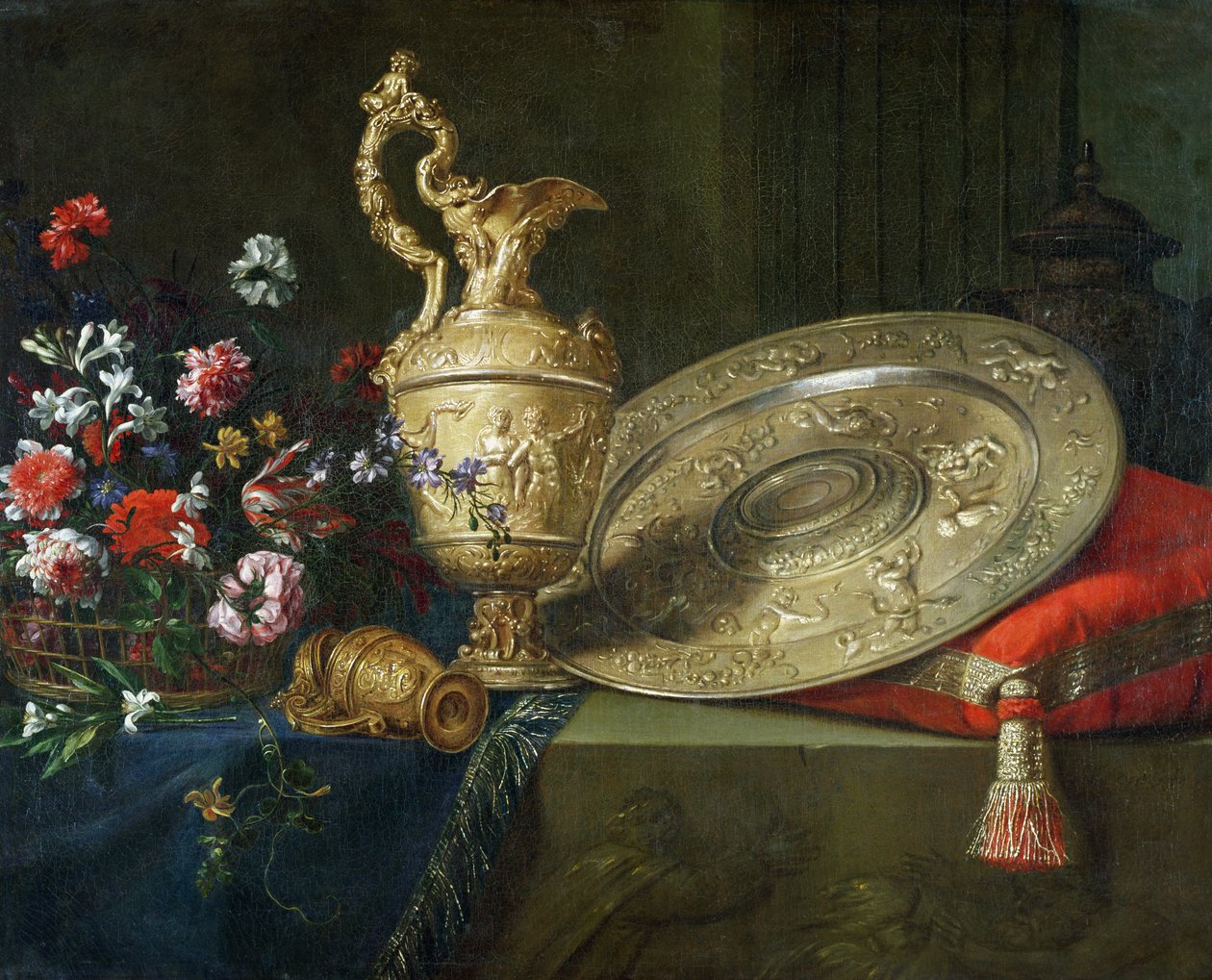 Yaldızlı Bir Ewer ile Natürmort by Meiffren Conte
