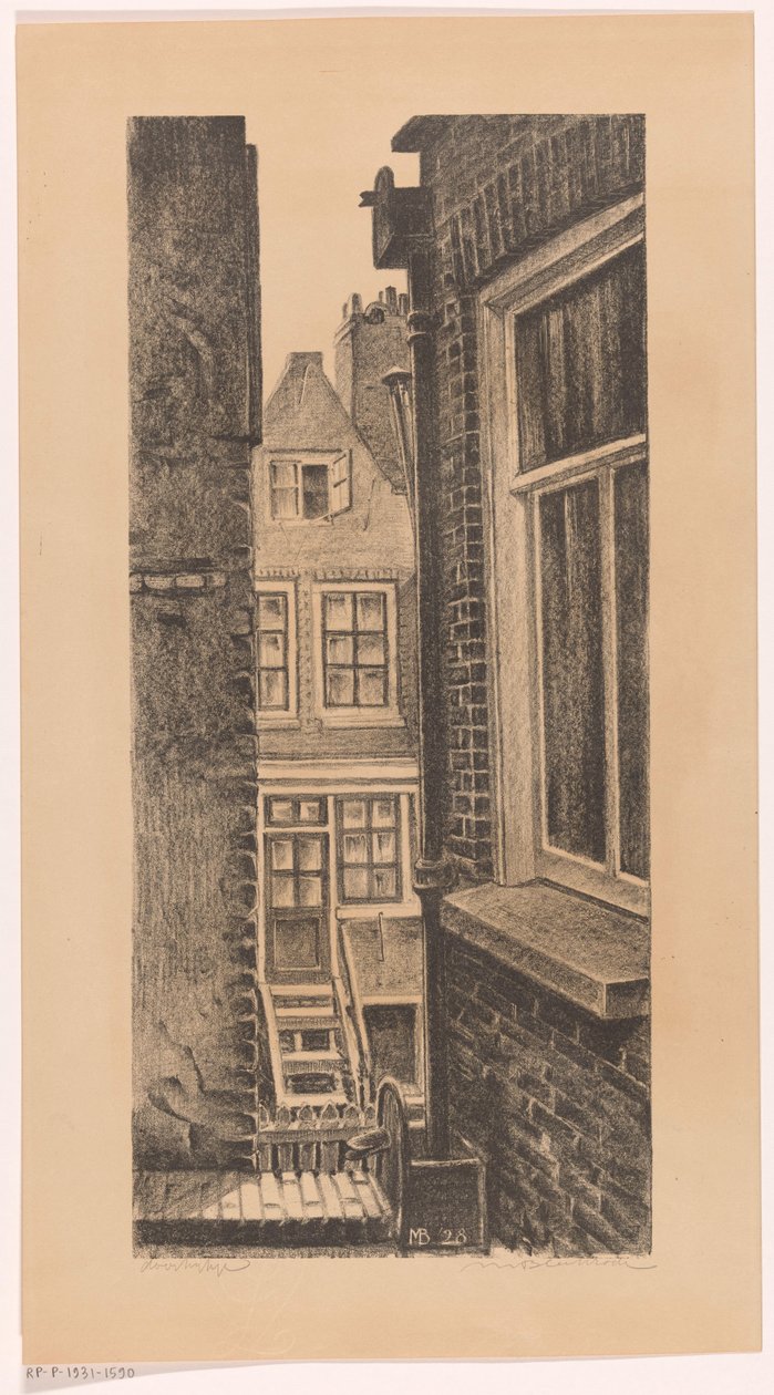 İçini görün (nesne üzerindeki orijinal başlık) by Meijer Bleekrode (signed by artist)