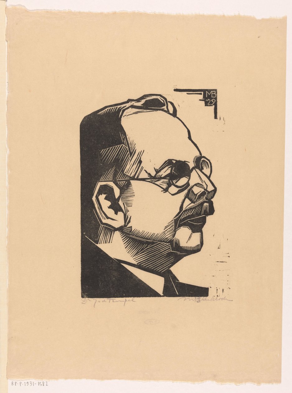 Jan van den Tempel'in portresi (nesne üzerindeki orijinal başlık) by Meijer Bleekrode (signed by artist)