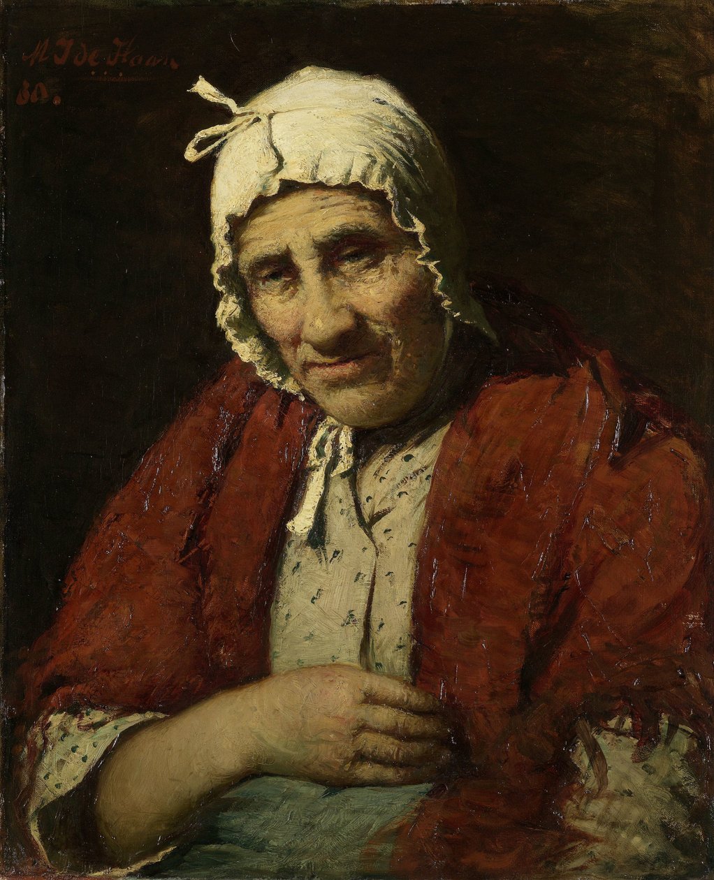 Yaşlı Yahudi Kadın by Meijer Isaäc de Haan