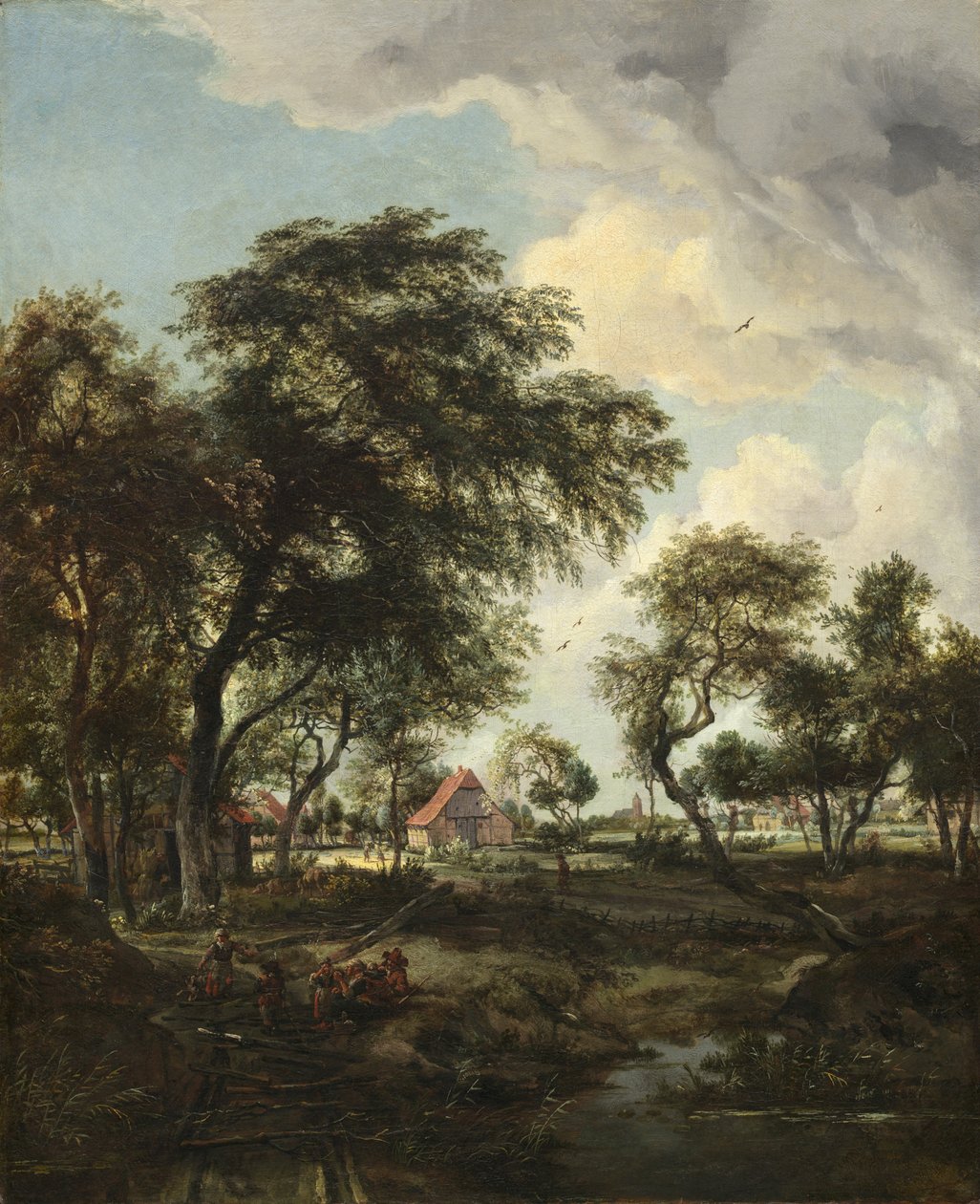Güneş Işığında Bir Çiftlik, 1668 by Meindert Hobbema