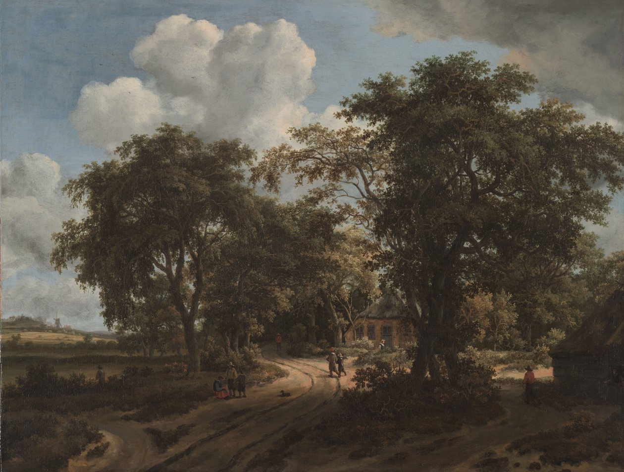 Ormanda Bir Kulübe, 1662 dolayları (tuval üzerine yağlı boya) by Meindert Hobbema