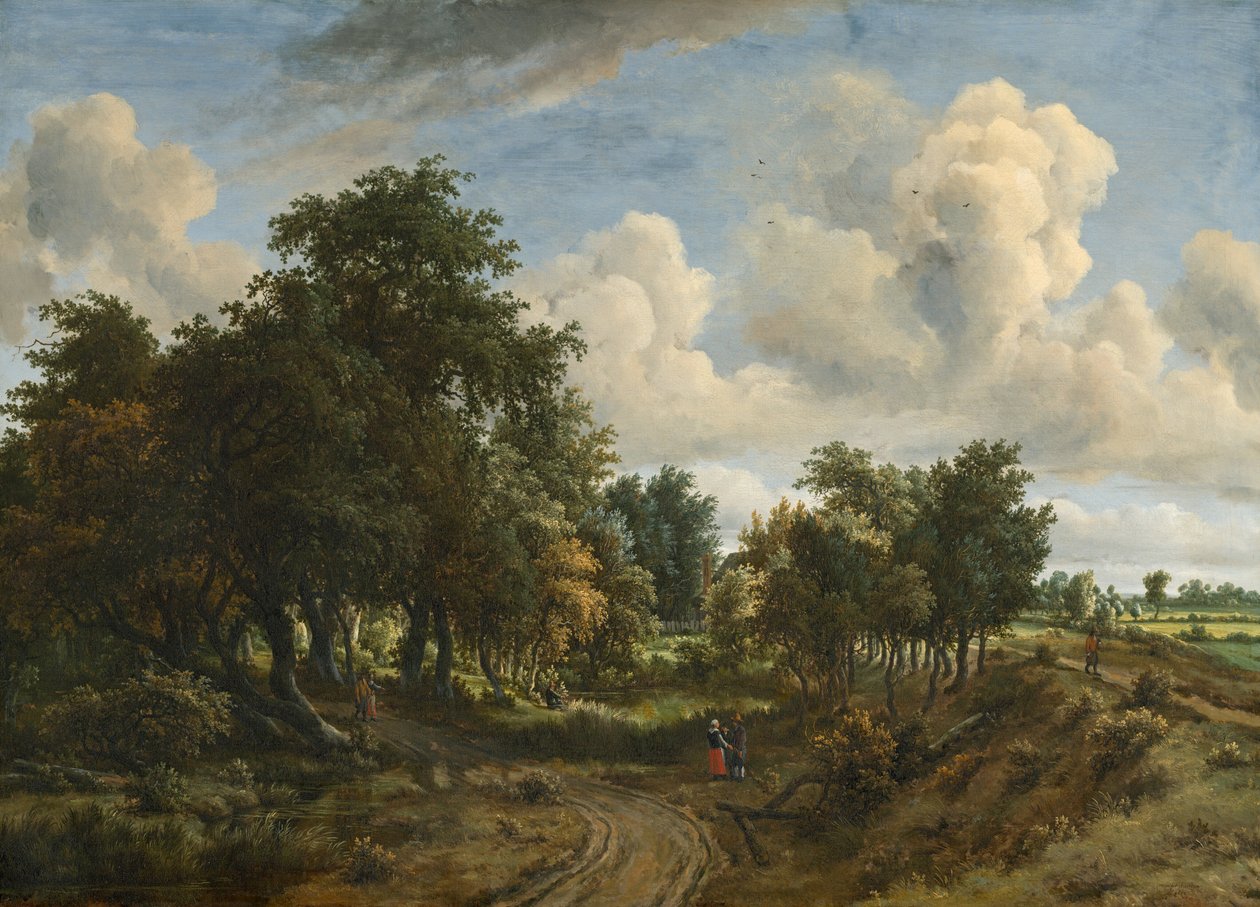 Ormanlık Bir Manzara by Meindert Hobbema