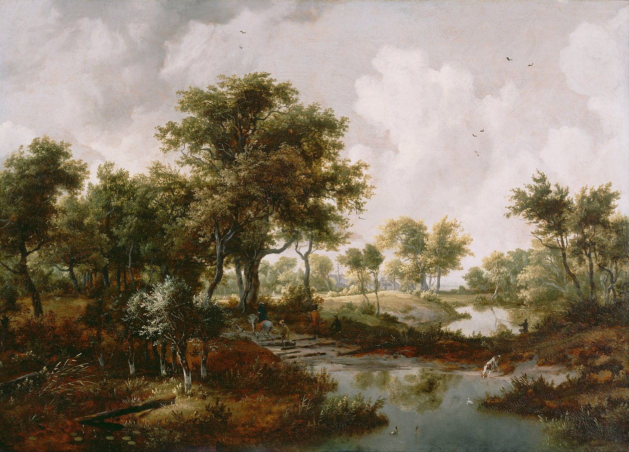 Ormanlık Bir Manzara, 1667 by Meindert Hobbema