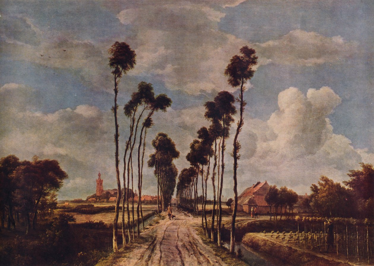 Middelharnis Caddesi, 1689, 1938 by Meindert Hobbema