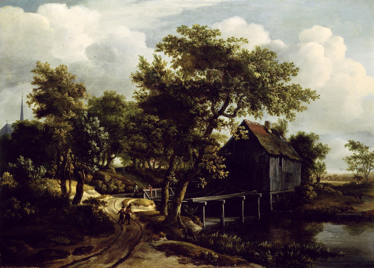 Su Değirmeni, 1662 by Meindert Hobbema