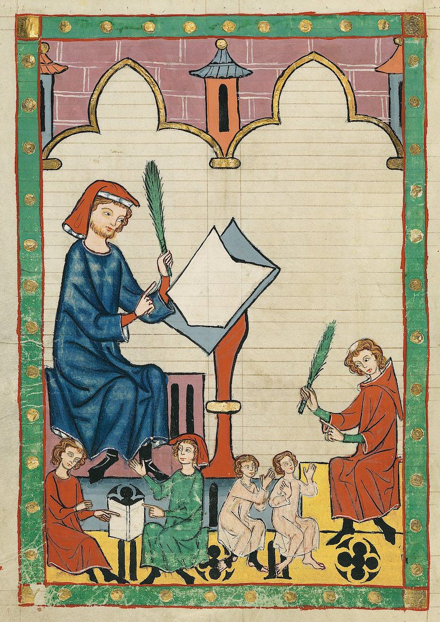 Esslingen okul müdürü by Meister des Codex Manesse