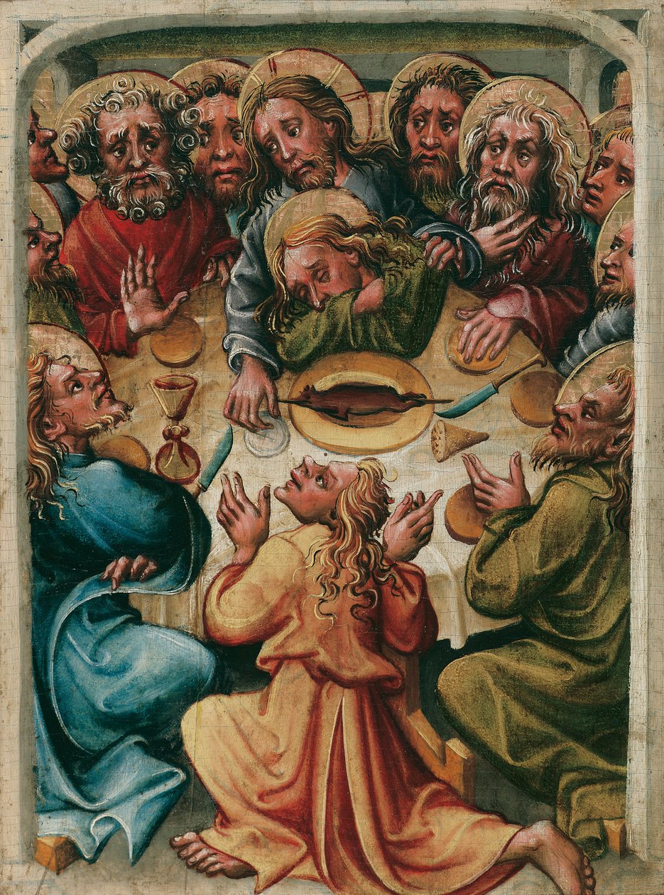 Geçen akşam yemeği by Meister des Friedrichsaltars