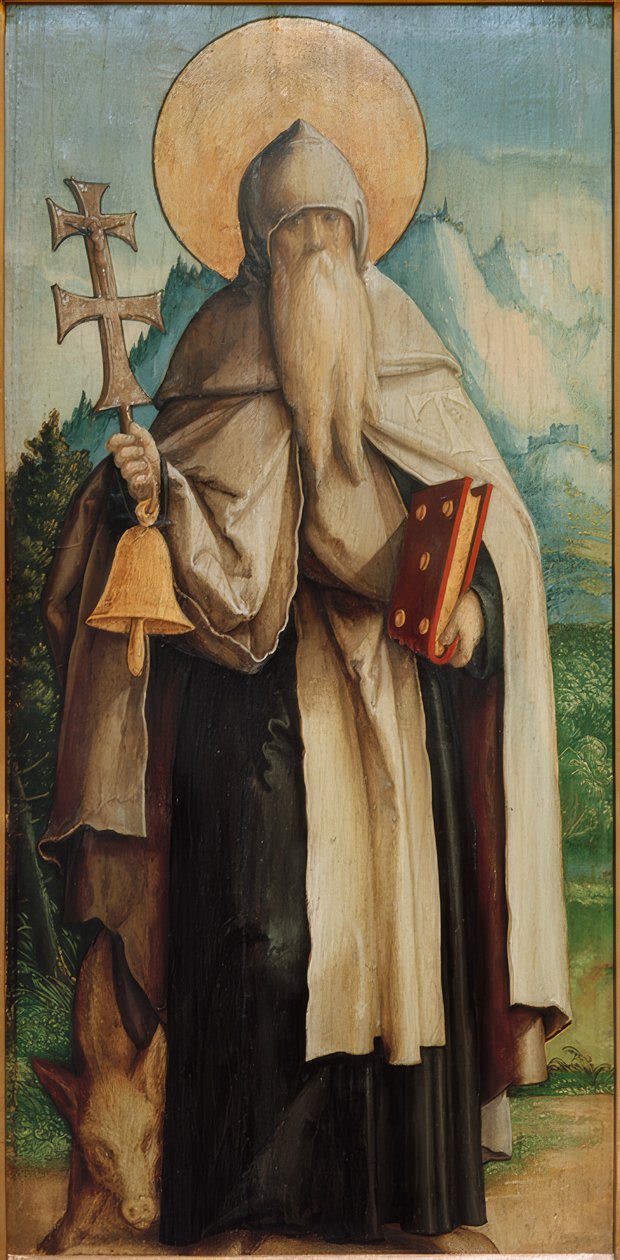 Bir keşiş olarak Aziz Anthony by Meister von Messkirch