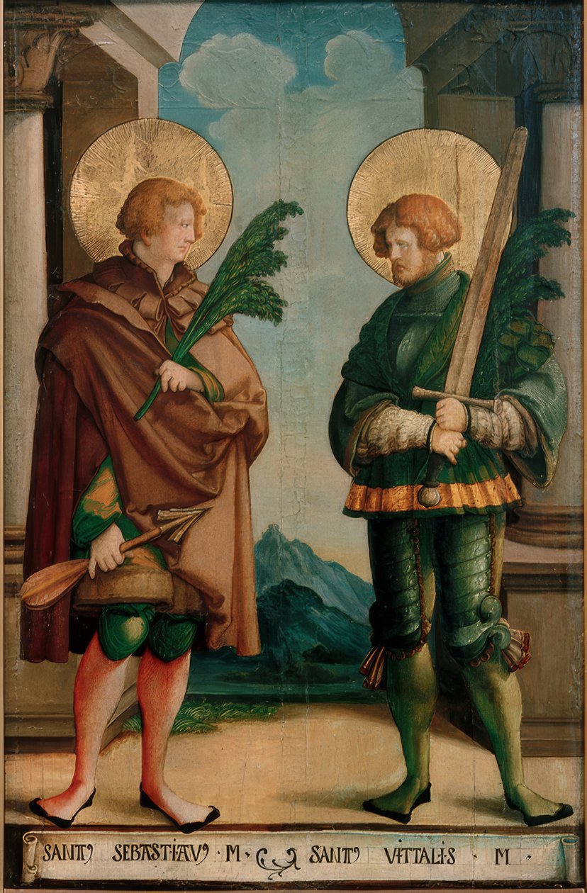 Aziz Sebastian ve Vitalis by Meister von Messkirch