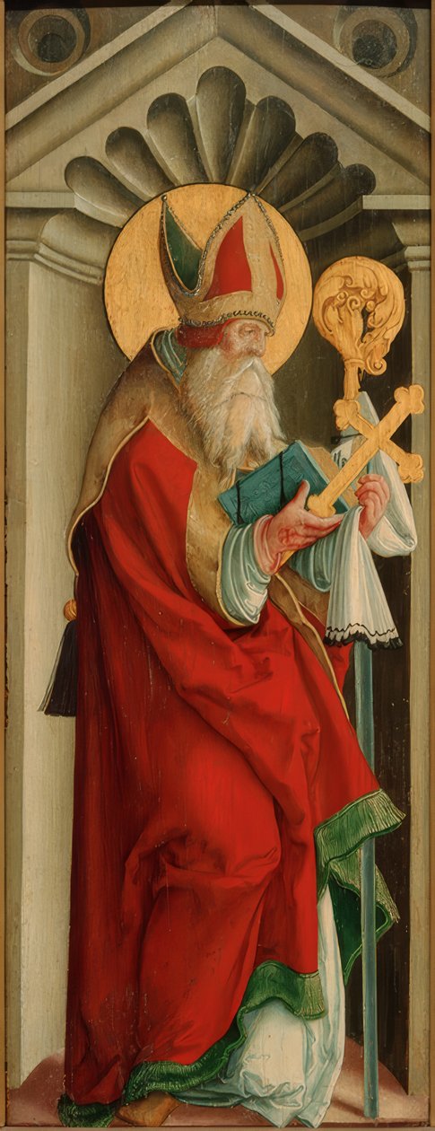 kutsal bir piskopos by Meister von Messkirch