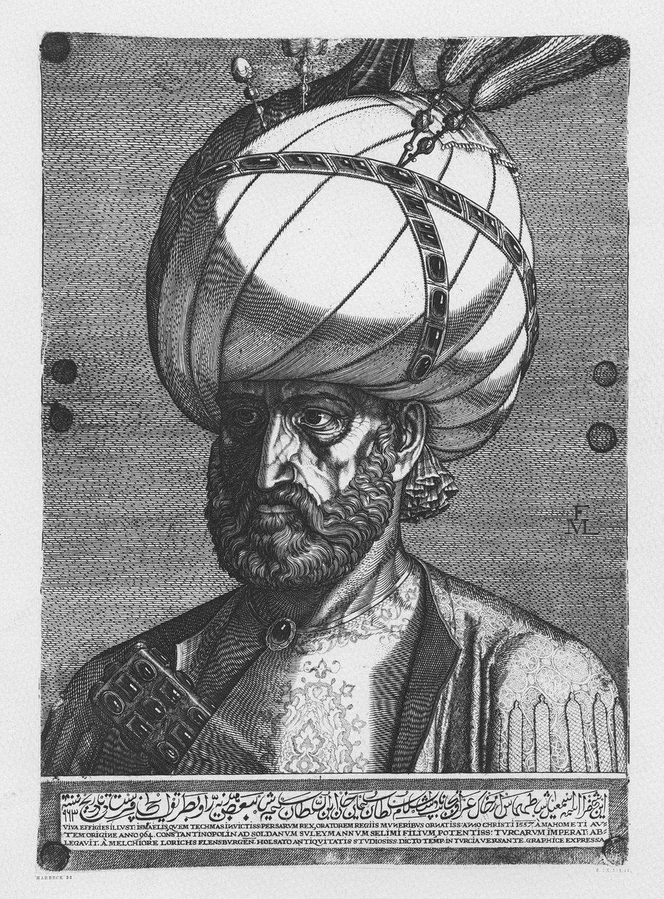 Kanuni Sultan Süleyman, 1557 by Melchior Lorck