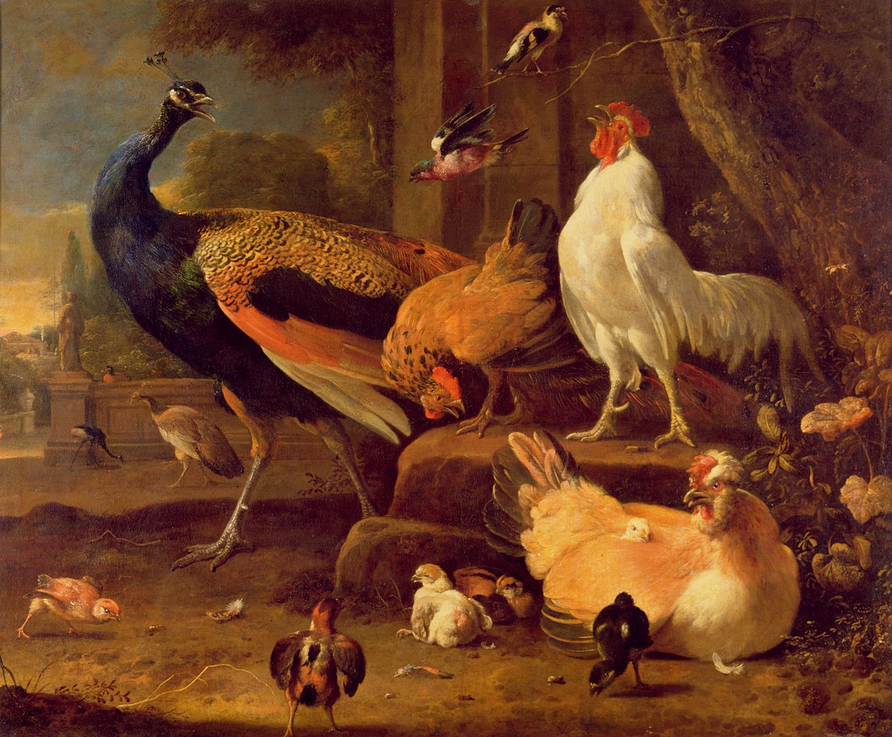Kümes hayvanları, c.1670 by Melchior de Hondecoeter