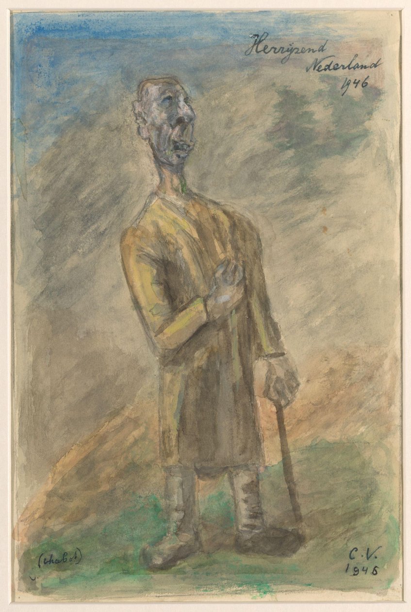 Gezginlerle manzara by Melchior Küsel (I)