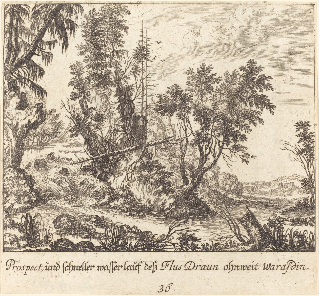 Draun Nehri by Melchior Küsel after Johann Wilhelm Baur