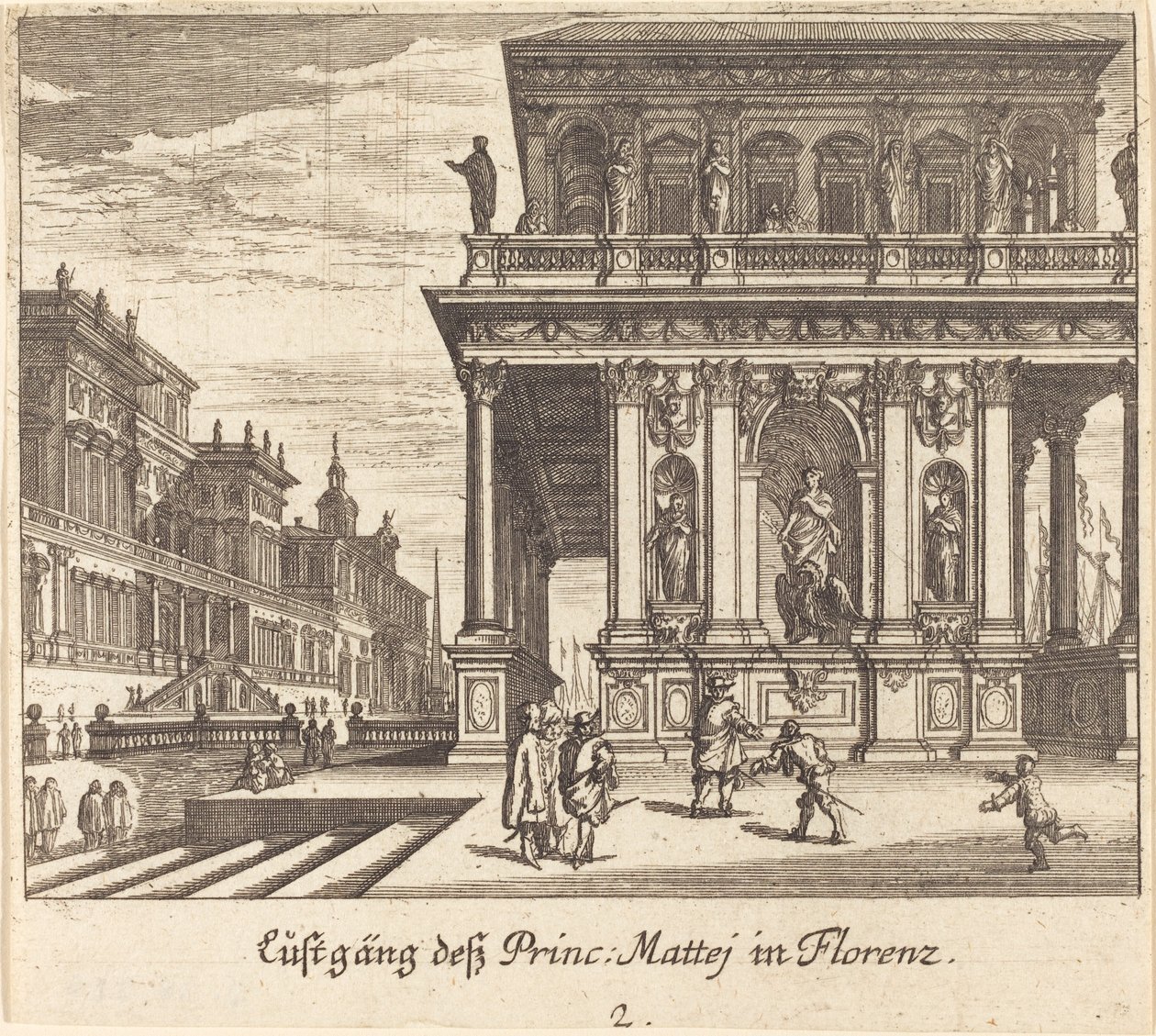 Saray, Floransa by Melchior Küsel after Johann Wilhelm Baur