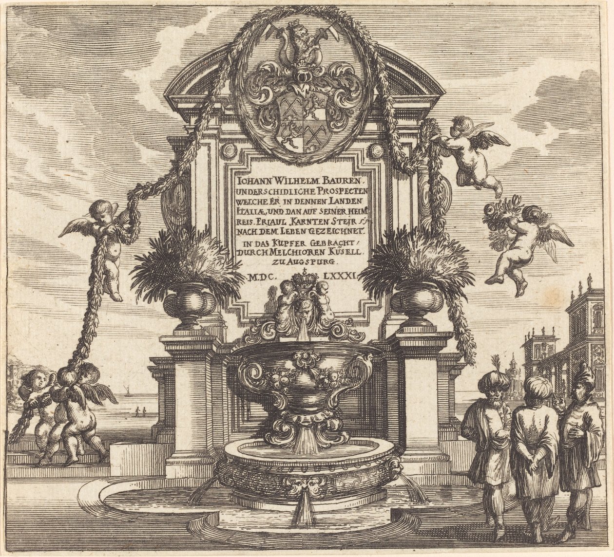 Baş sayfa by Melchior Küsel after Johann Wilhelm Baur