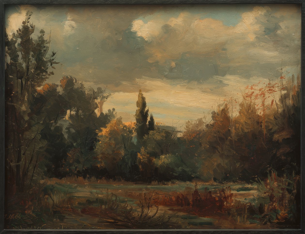 Berlin park manzarası by Melchior Lechter