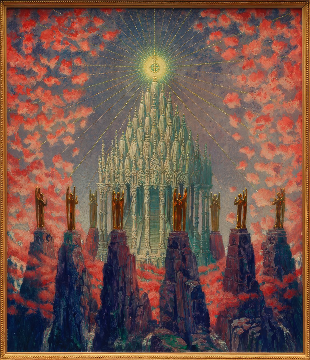Shambhala - Bir iç uyanan rüya yüzü by Melchior Lechter