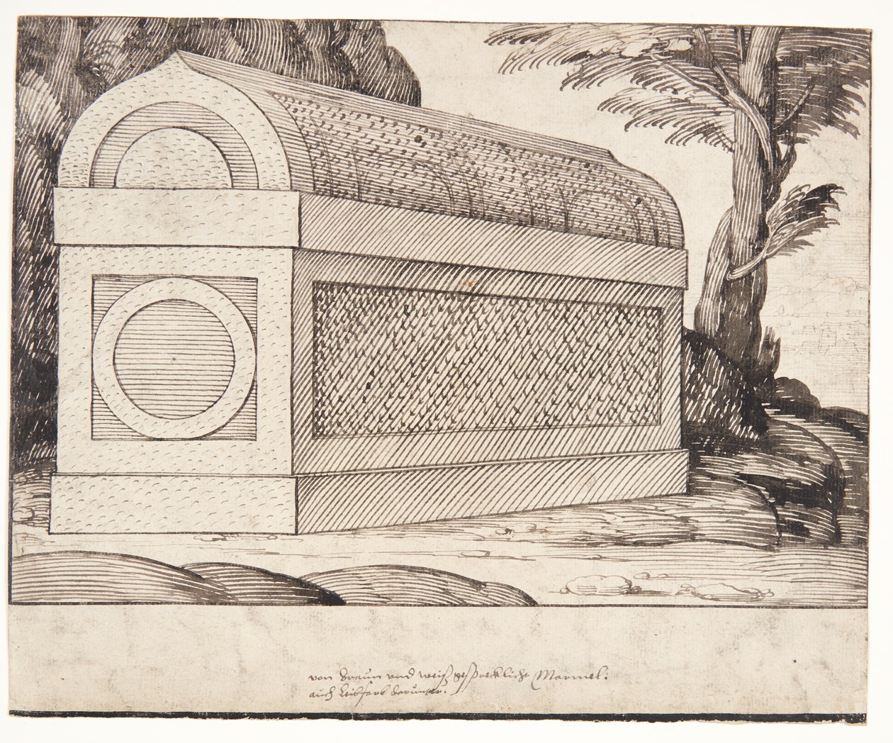Bir Lahit by Melchior Lorck