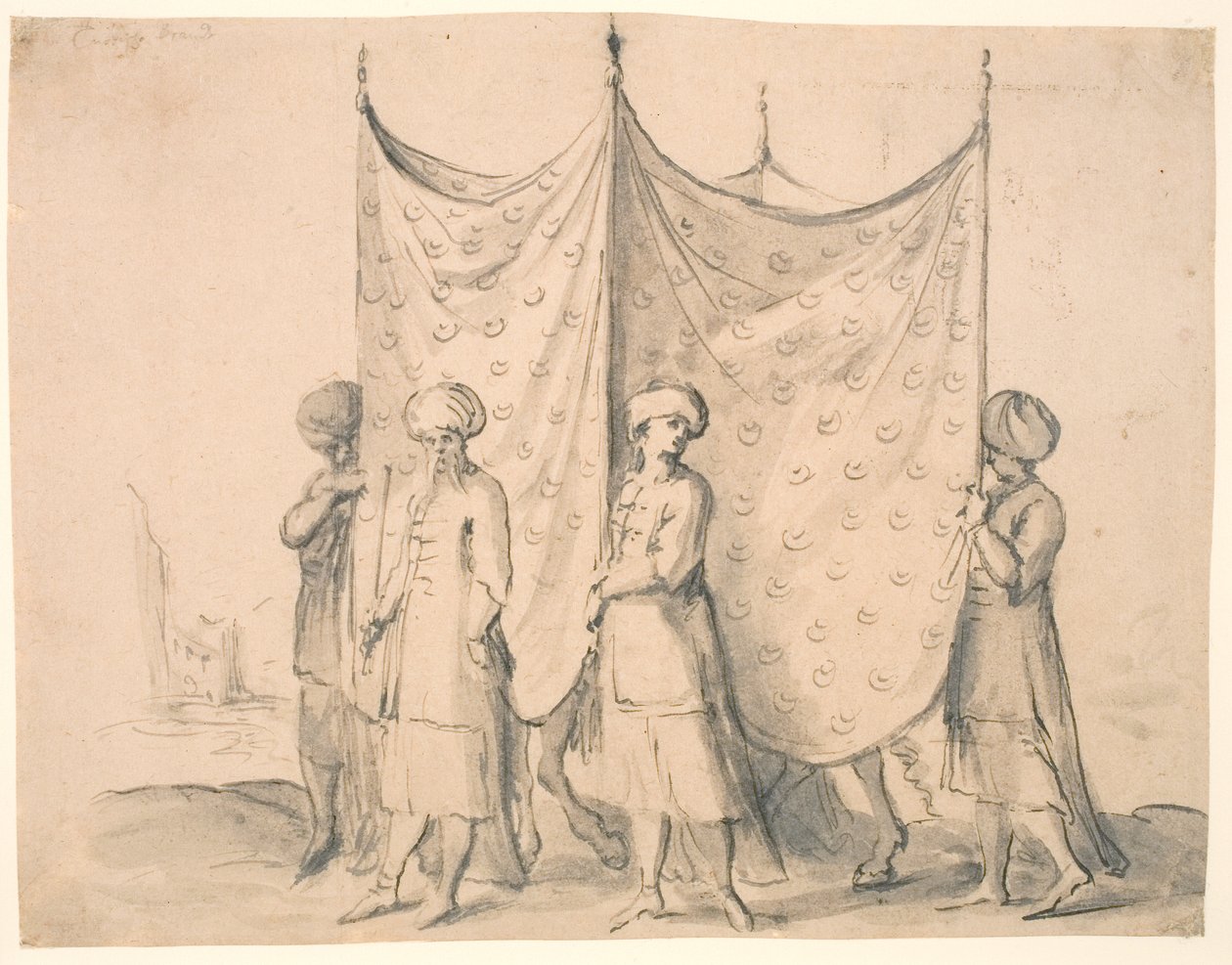 At sırtında bir Türk gelini by Melchior Lorck