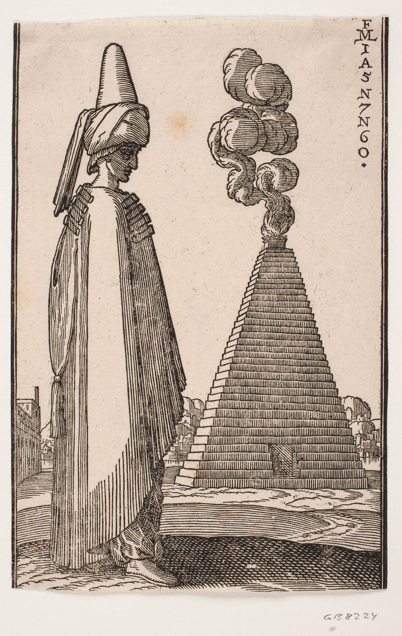 pelerinli adam by Melchior Lorck