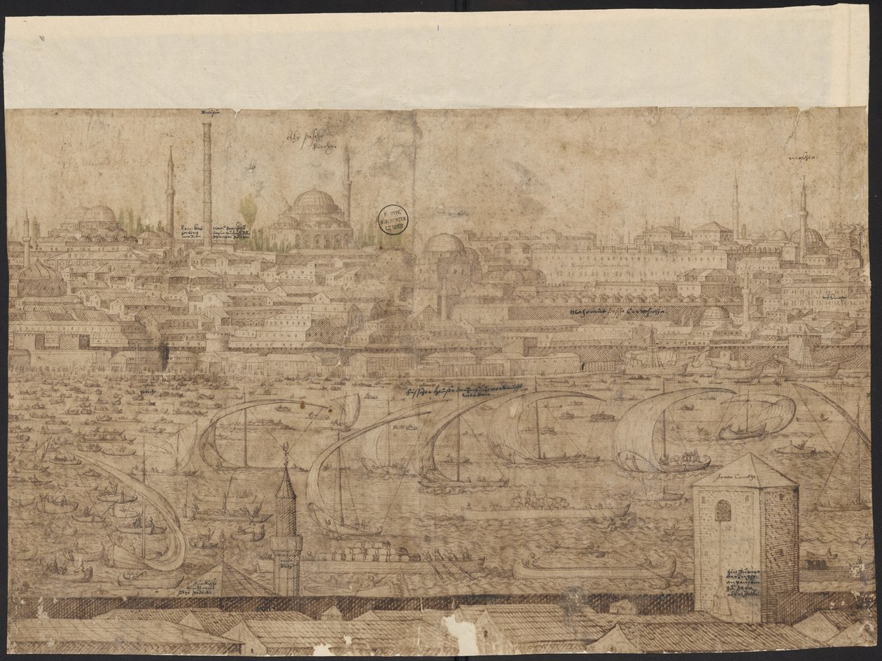 Prospect of Constantinople, Sayfa 8, Melchior Lorck, 1559 by Melchior Lorck