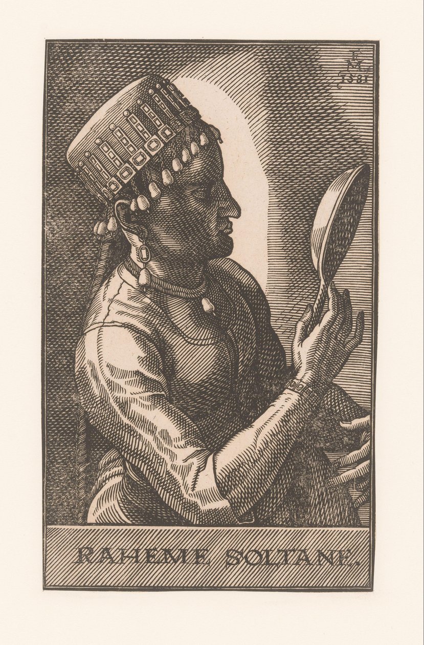 Raheme Soltane (nesne üzerindeki başlık) by Melchior Lorck