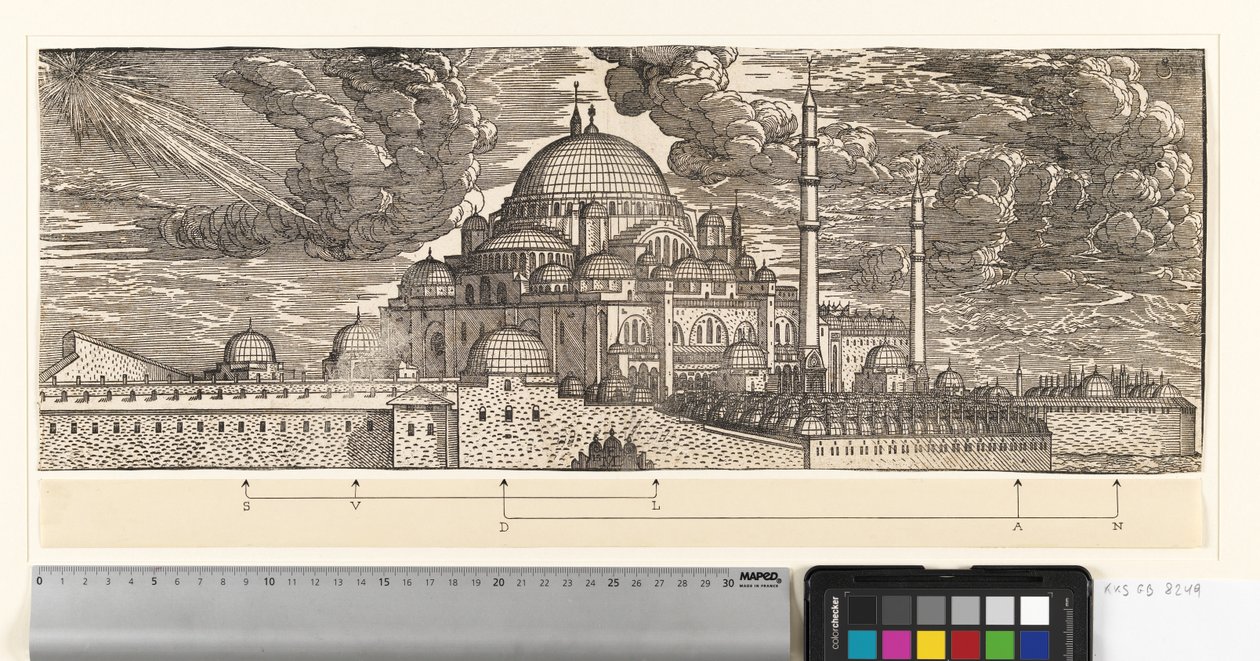 Kuzey Doğudan Görülen Süleymaniye Camii by Melchior Lorck