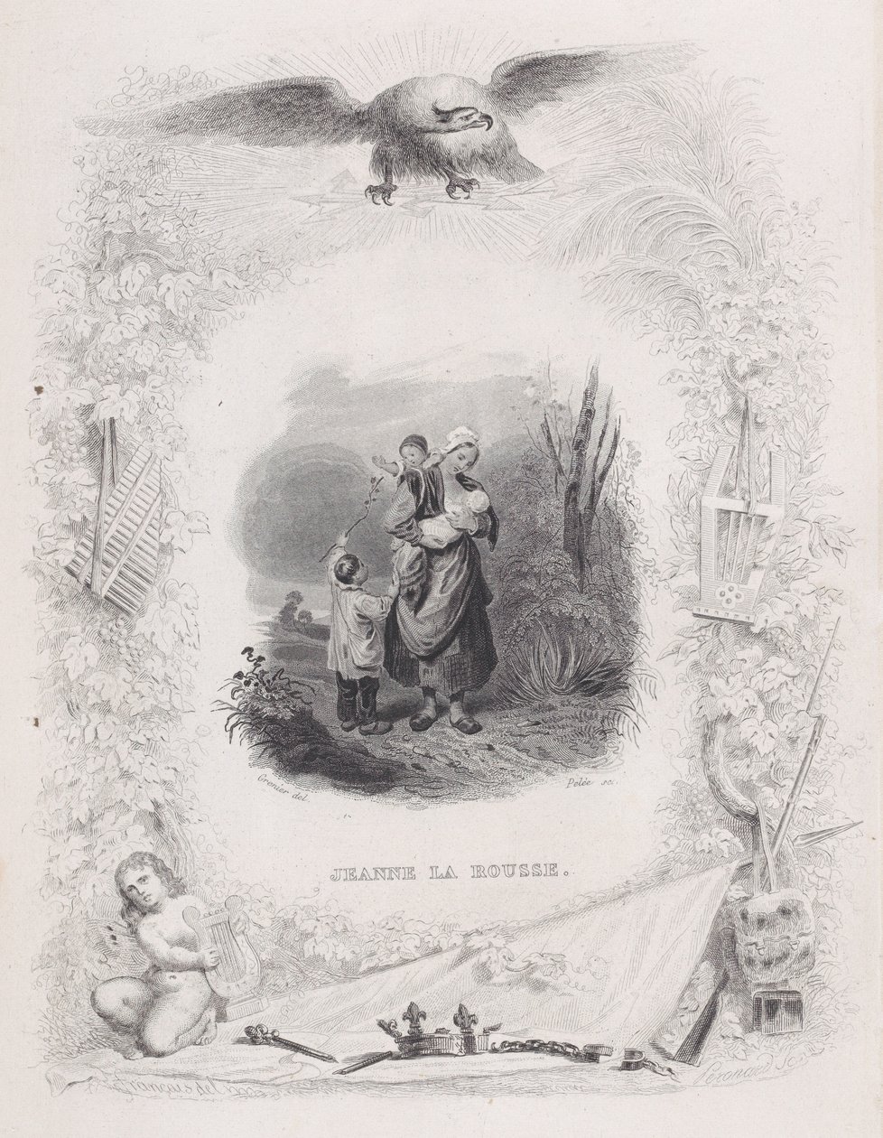Jeanne the Redhead, The Songs of Béranger, 1829. by Melchior Peronard