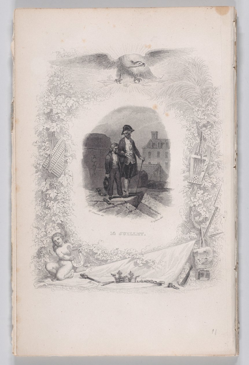 Béranger'in Şarkıları, 1829'dan Ondördüncü Temmuz. by Melchior Peronard
