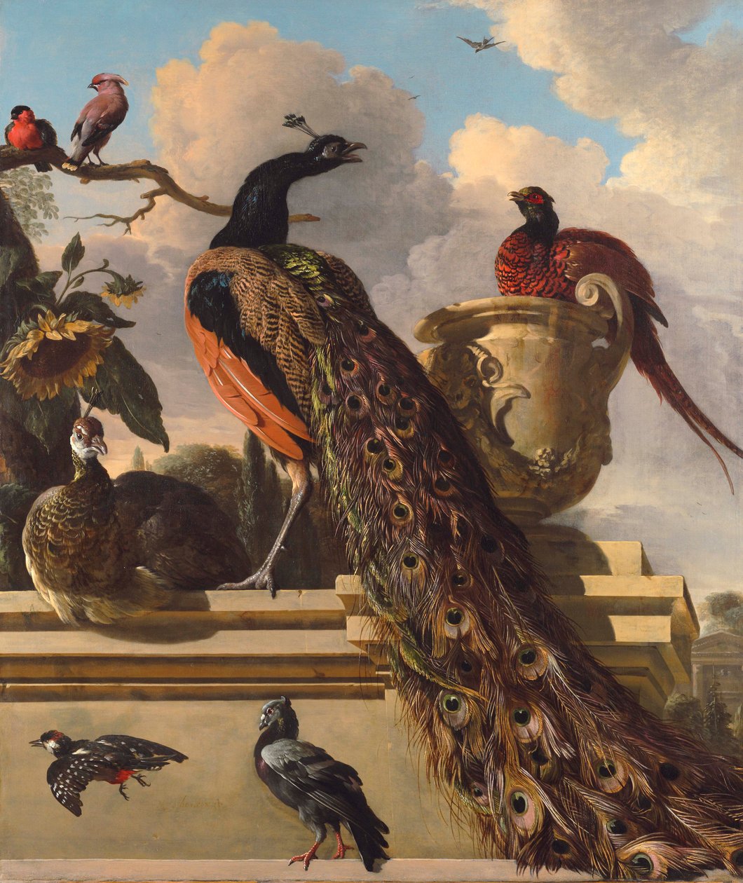 Parktaki Kuşlar by Melchior de Hondecoeter