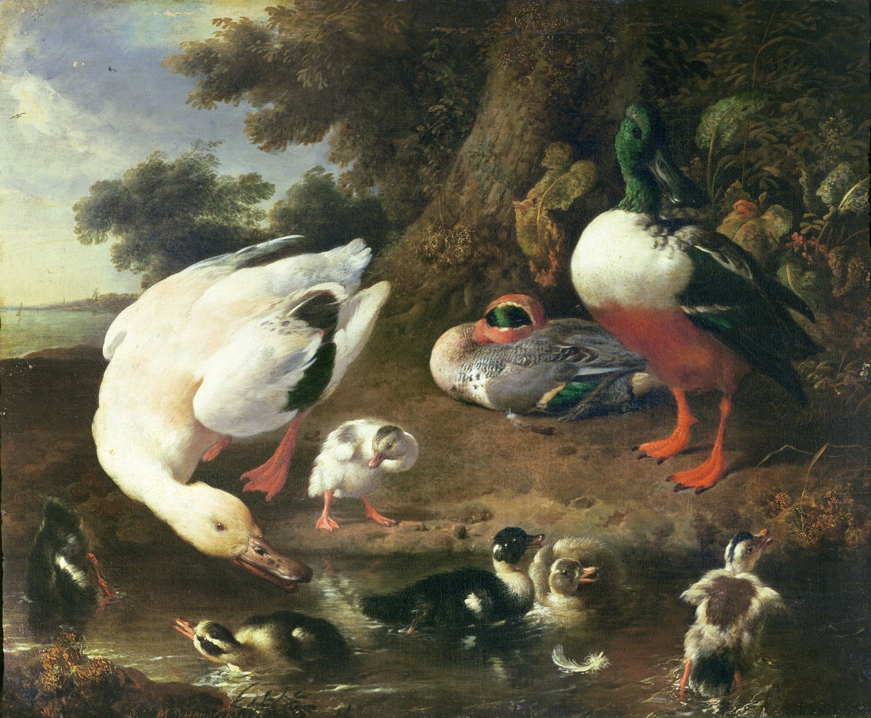Çiftlik ördekleri by Melchior de Hondecoeter