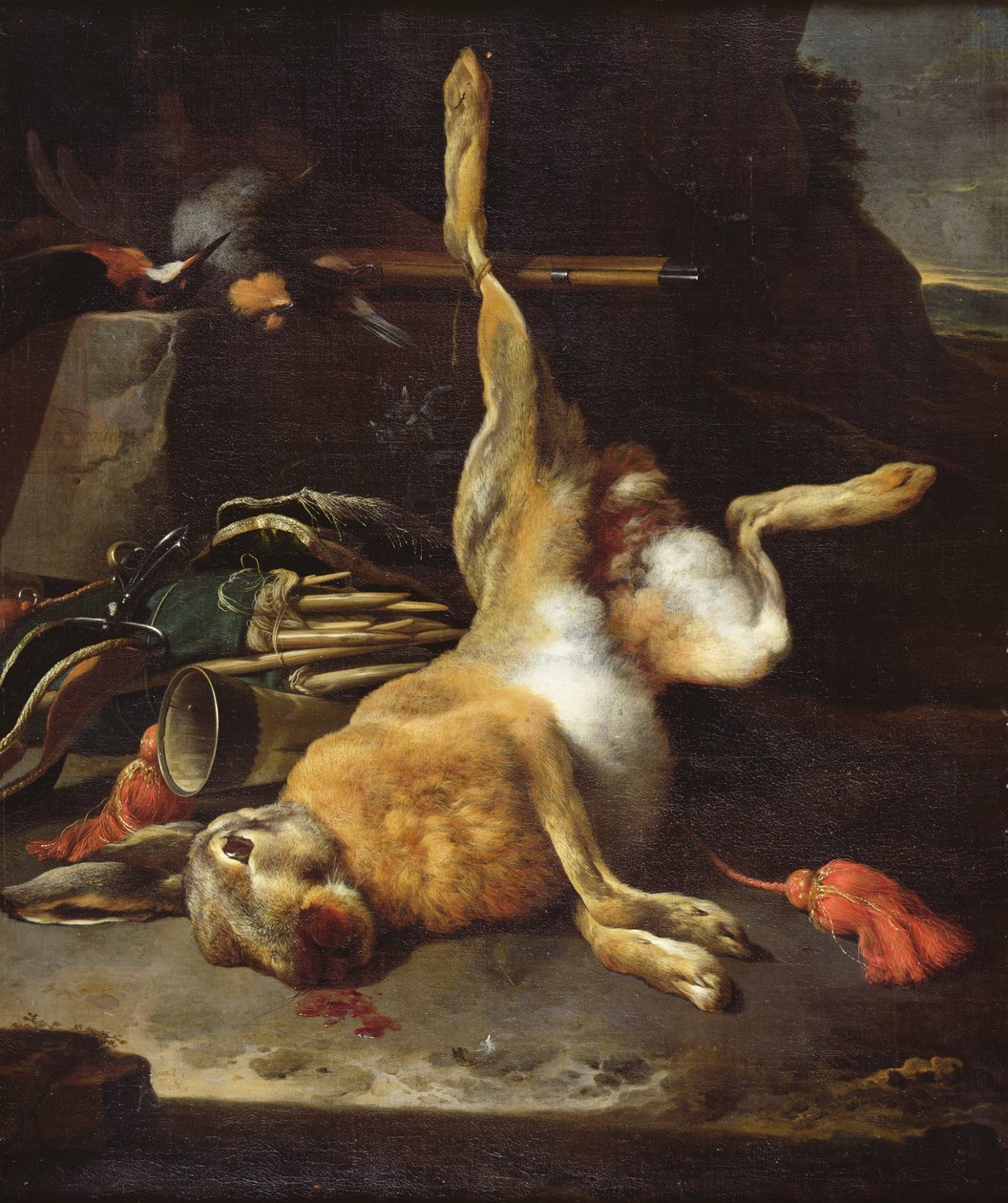 tavşan by Melchior de Hondecoeter
