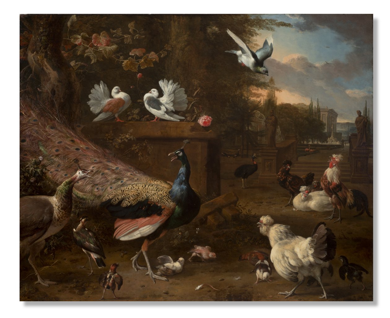 Menagerie, c.1680 by Melchior de Hondecoeter