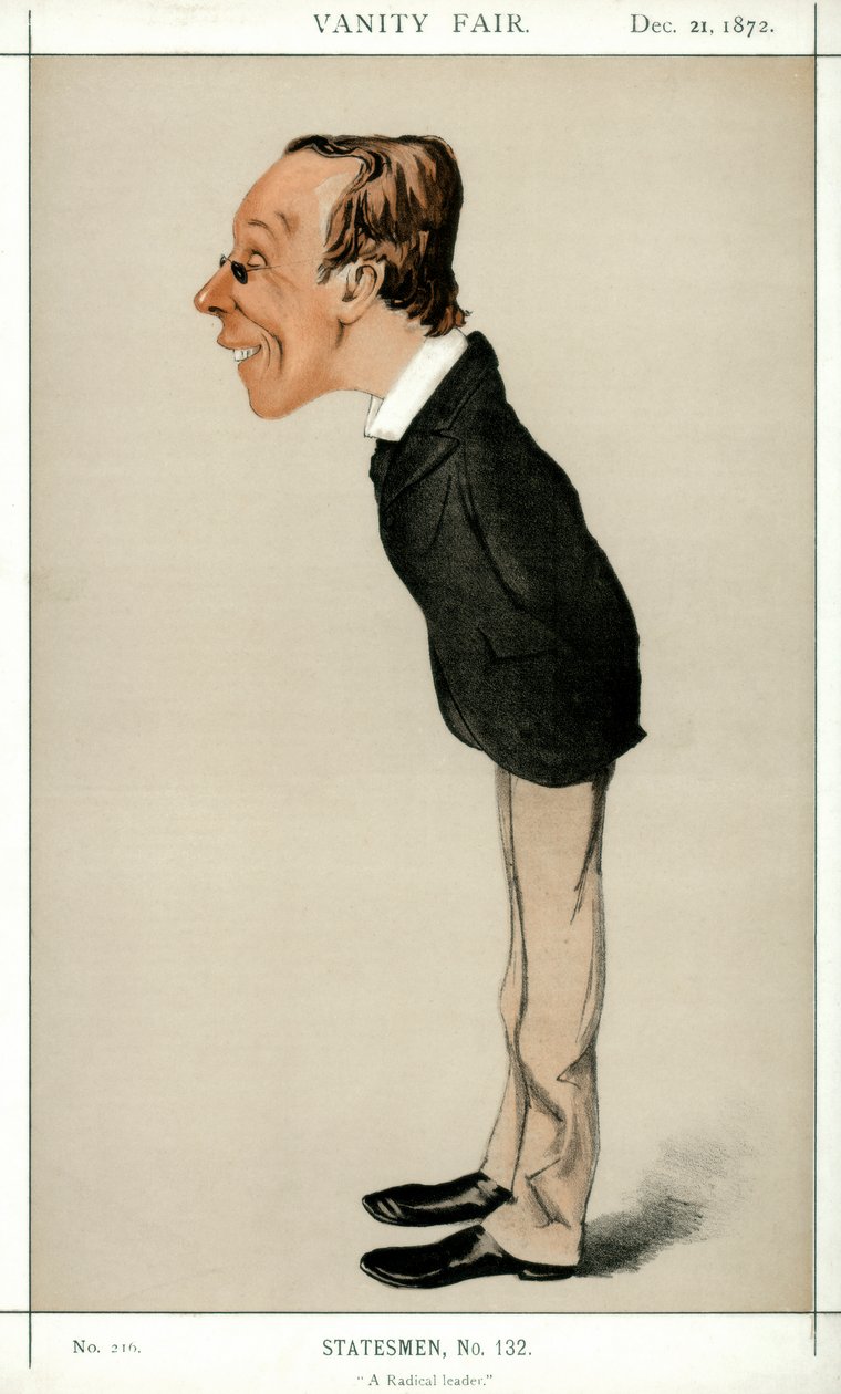 Radikal Bir Lider, Henry Fawcett MP, İngiliz politikacı ve ekonomist, 1872. by Melchiorre Delfico