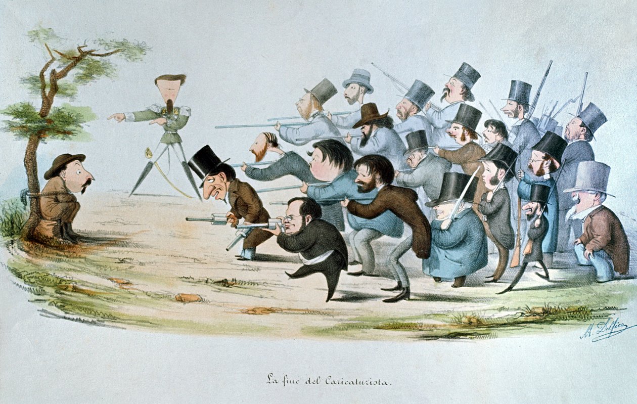Bir Karikatürcünün Sonu, 1860 by Melchiorre Delfico
