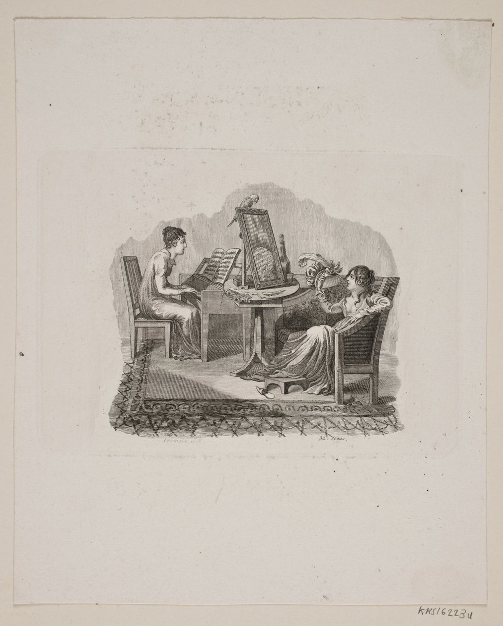 İki kadınla sahne by Meno Haas