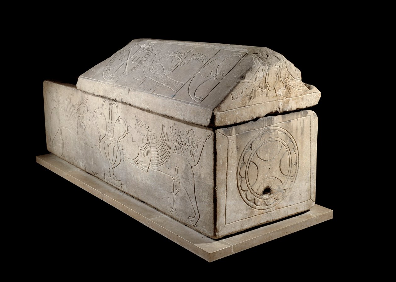 Merovenj sanatı: Charenton sur Cher lahiti, 7. yüzyıl. by Merovingian