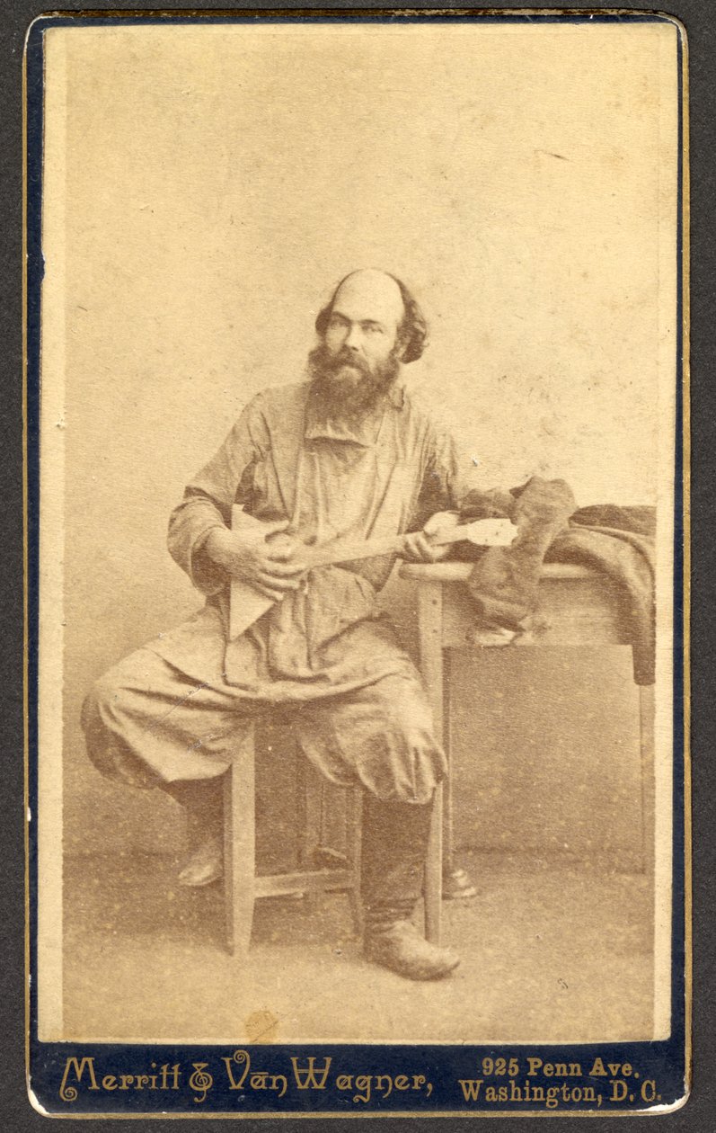 Balalayka ile Kimliği belirsiz Adam Portresi, 1886 ve 1895 Arası. by Merritt and Van Wagner