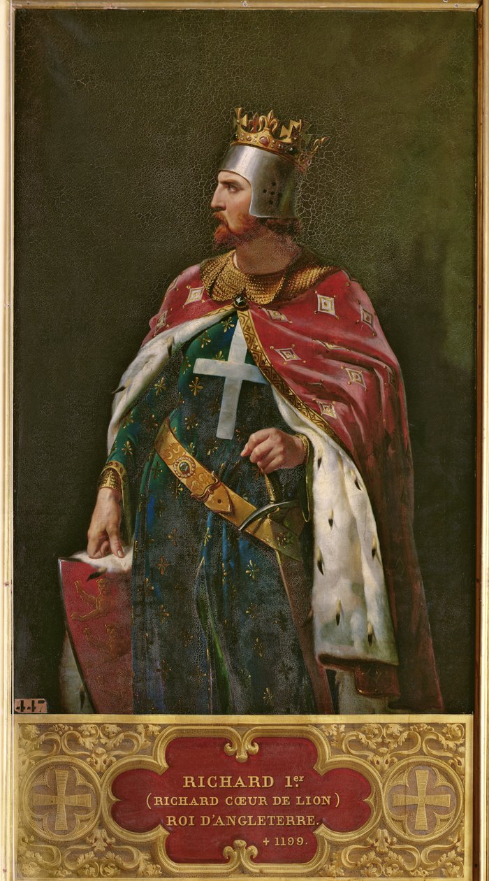 Aslan Yürekli Richard (1157-1199) İngiltere Kralı, 1841 by Merry Joseph Blondel